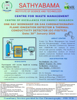 One day Workshop on Gas ChromatographyFlame Ionization Detector & Thermal Conductivity Detector (GC- FID/TCD) 2026 Workshop Poster